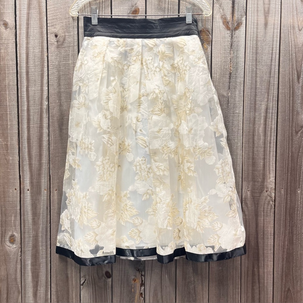 Imperfect NWT Ryu skirt mesh overlay pleated‎ cocktail skirt small medium? - Picture 2 of 16